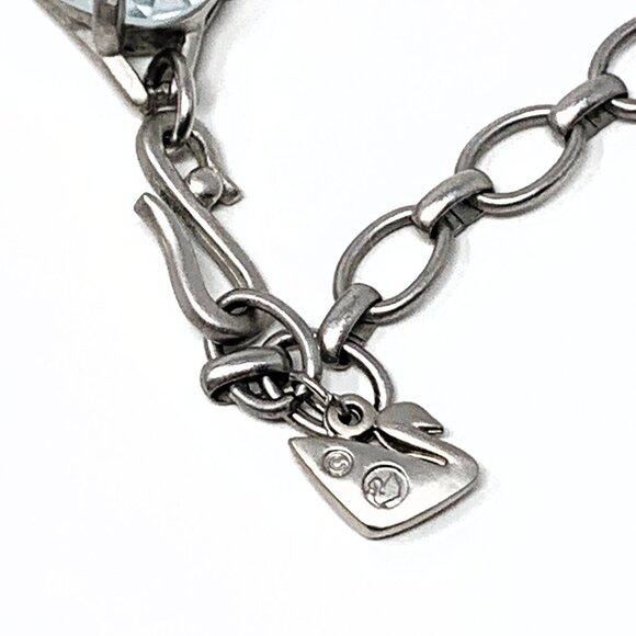 Swarovski Chunky Aqua Crystal Necklace - Picture 7 of 9